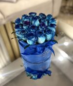خرید باکس گل رز آبی